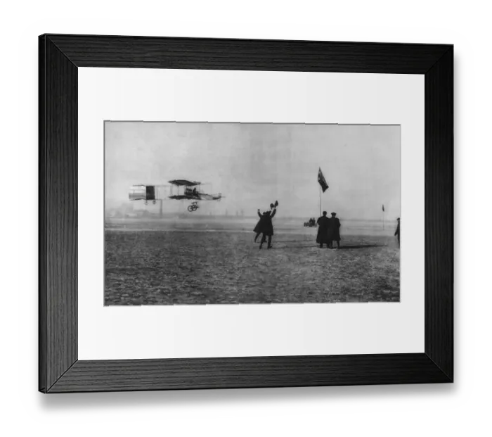 Framed Print : Farman In Flight Framed Print : Farman In Flight