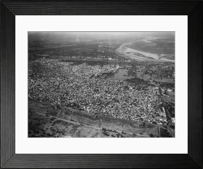 Framed Print : Old Delhi FromThe Air Framed Print : Old Delhi FromThe Air