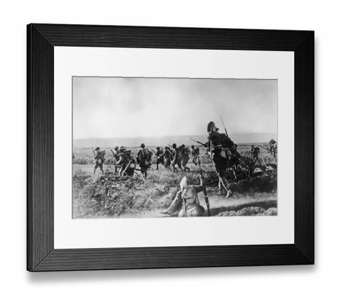 Framed Print : Assault On Cantigny Framed Print : Assault On Cantigny