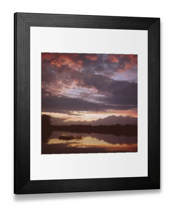 Framed Print : Sunset On The Lake Framed Print : Sunset On The Lake