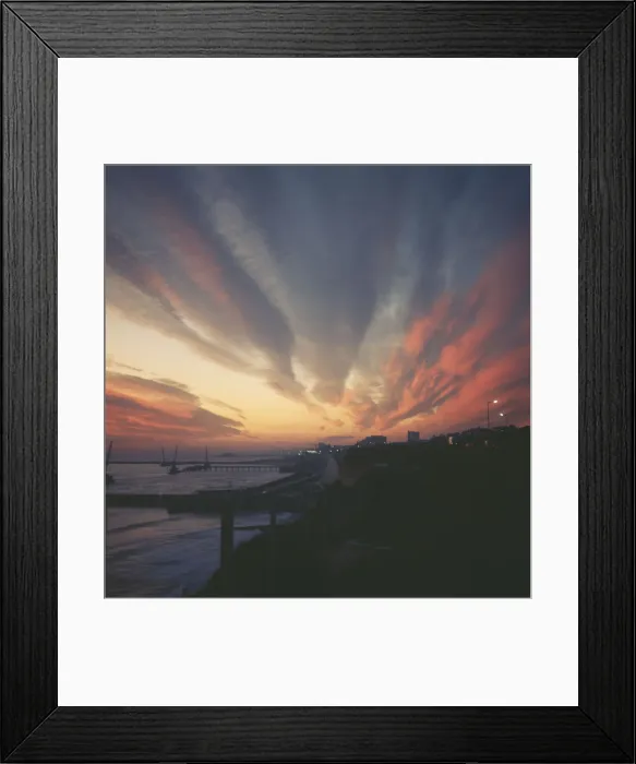 Framed Print : Seaside Sunset Framed Print : Seaside Sunset