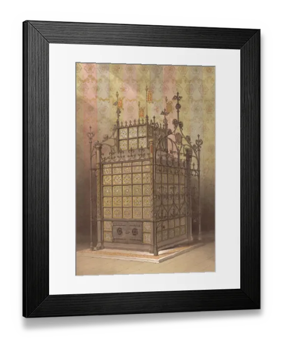 Framed Print : Stove In The Medieval Style