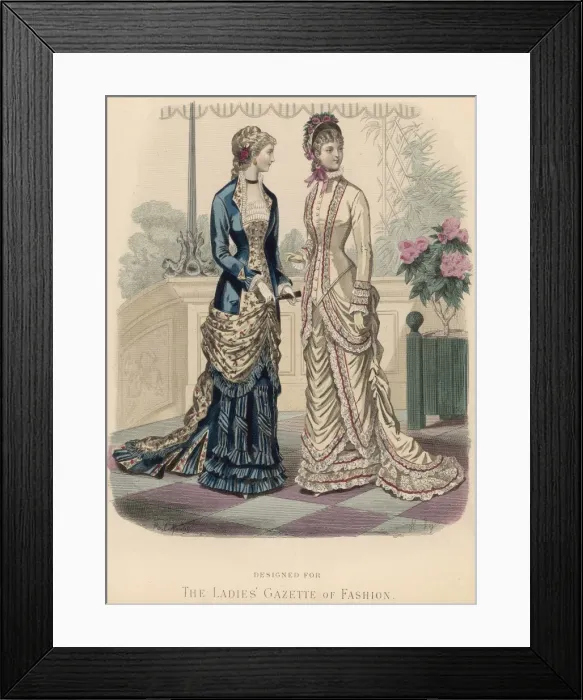 Framed Print : The Ladies Gazette of Fashion Framed Print : The Ladies Gazette of Fashion