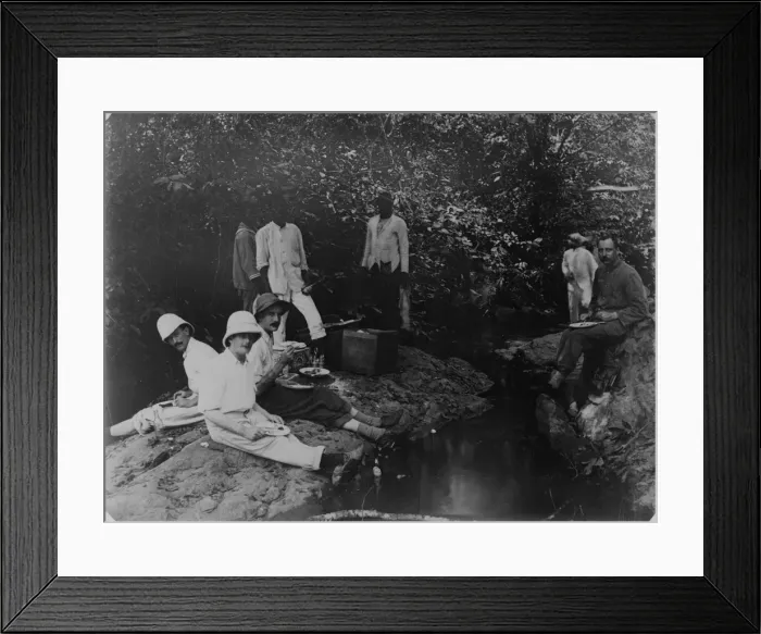 Framed Print : Colonial Picnic Framed Print : Colonial Picnic