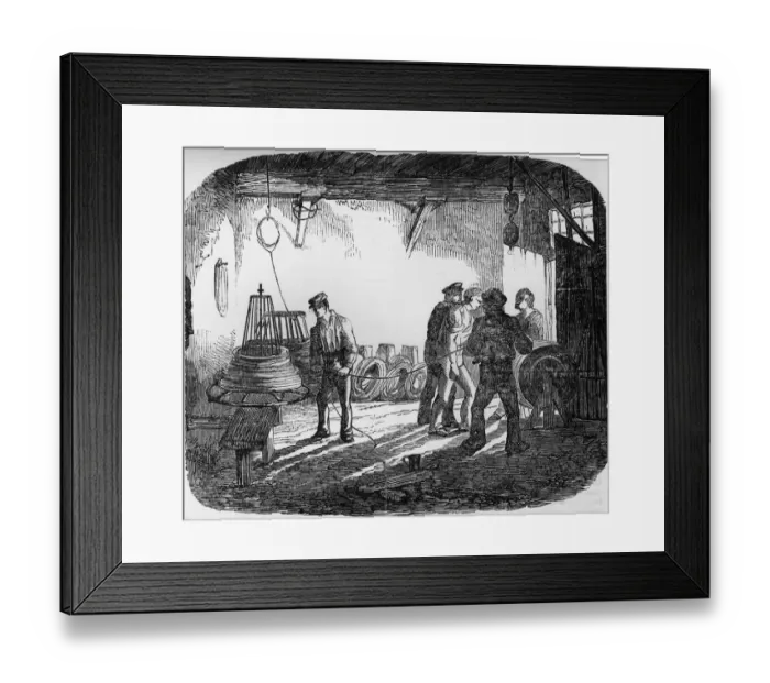 Framed Print : Cable Laying