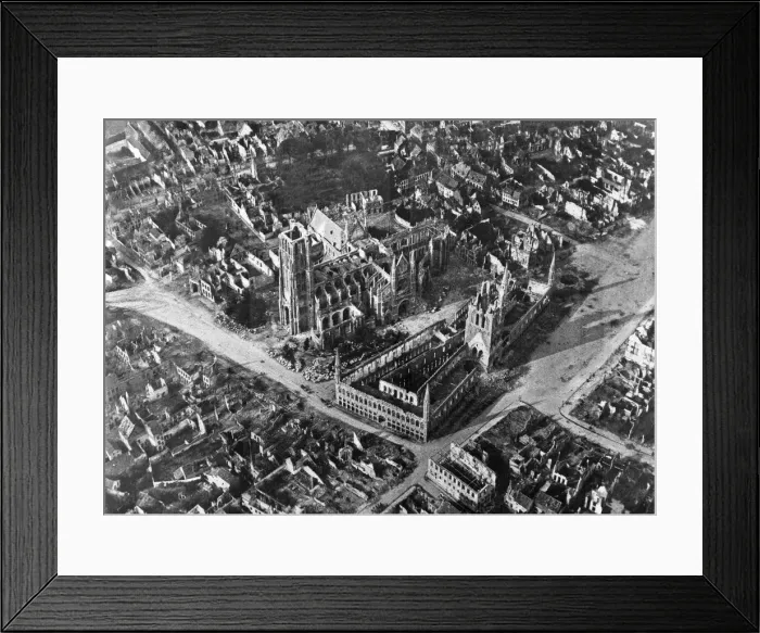Framed Print : Ypres Bombed Framed Print : Ypres Bombed