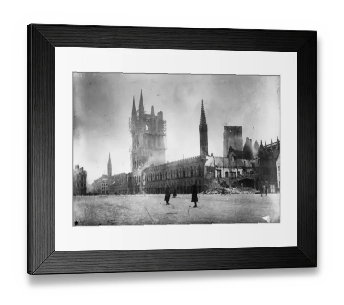 Framed Print : Ypres Bombed Framed Print : Ypres Bombed