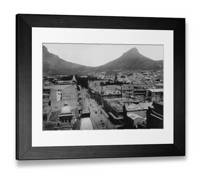 Framed Print : Cape Town. A view of Adderley Street in Cape Town, South Africa, Framed Print : Cape Town. A view of Adderley Street in Cape Town, South Africa,