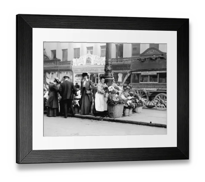 Framed Print : Flower Vendor Framed Print : Flower Vendor