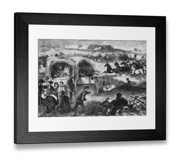 Framed Print : Pilgrims On The Plains Framed Print : Pilgrims On The Plains