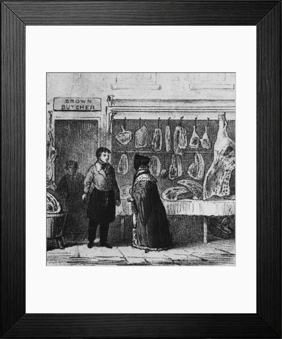 Framed Print : Butchers Shop Framed Print : Butchers Shop