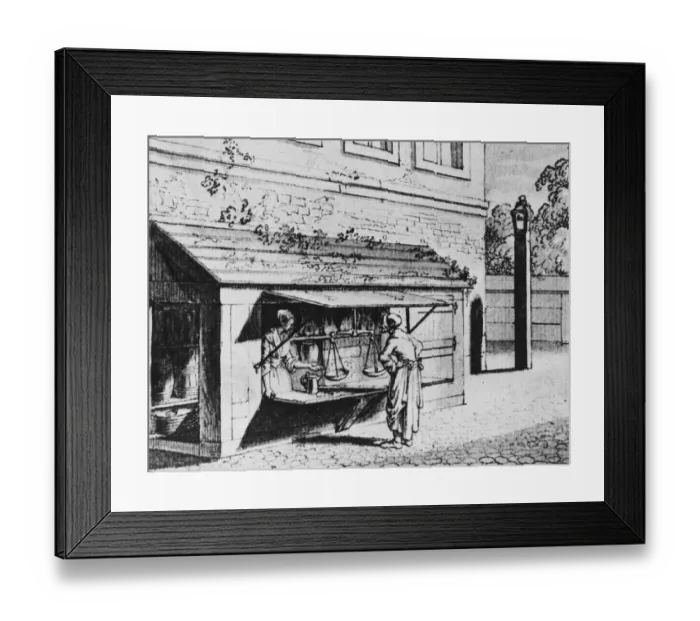 Framed Print : 18th Century Shop Framed Print : 18th Century Shop