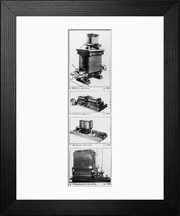 Framed Print : Early Dynamos