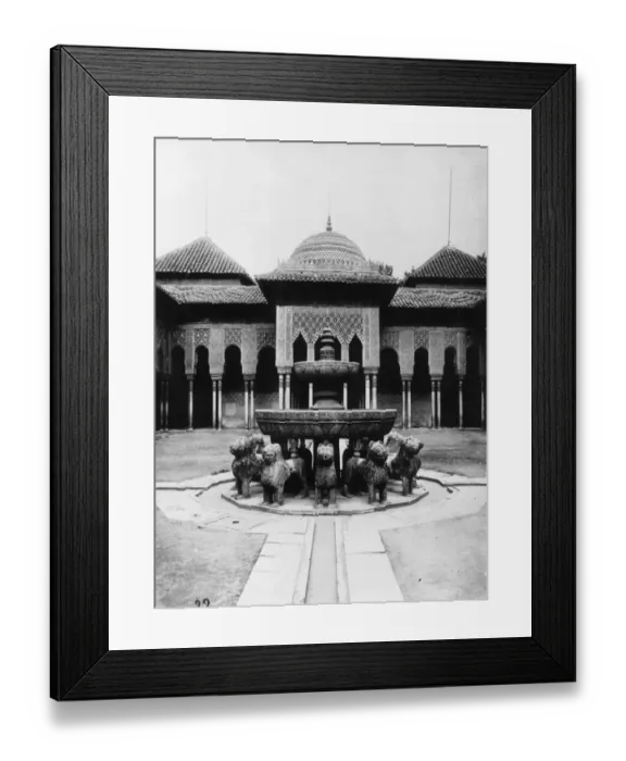 Framed Print : Court Of The Lions Framed Print : Court Of The Lions