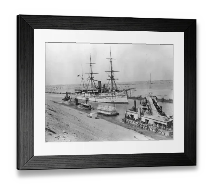 Framed Print : Steamship On Suez Framed Print : Steamship On Suez