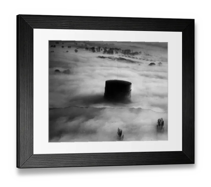 Framed Print : Foggy Landscape Framed Print : Foggy Landscape