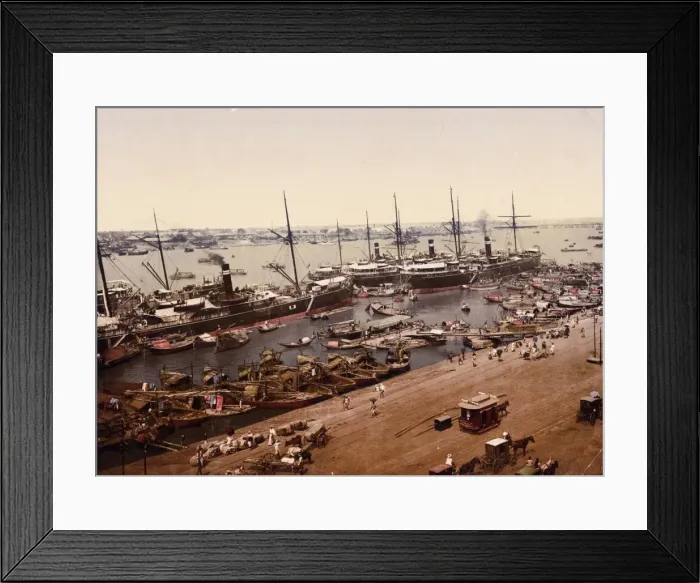 Framed Print : Vessels At Calcutta Framed Print : Vessels At Calcutta