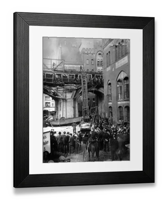 Framed Print : Railway Accident