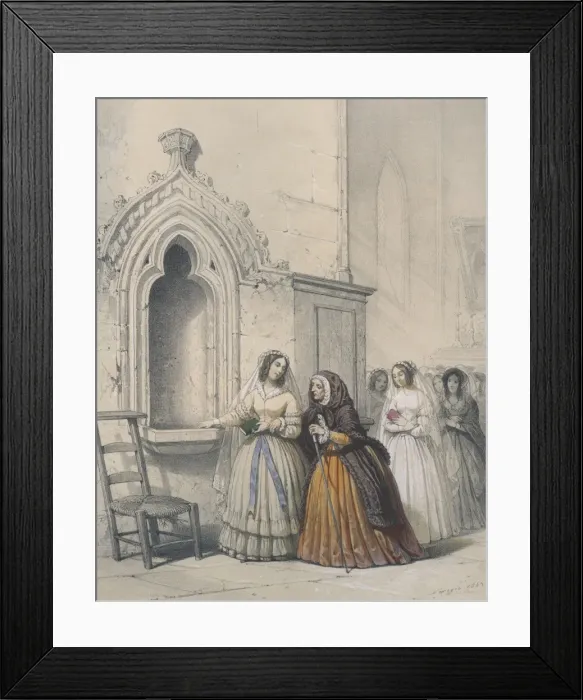 Framed Print : Churchgoers Framed Print : Churchgoers