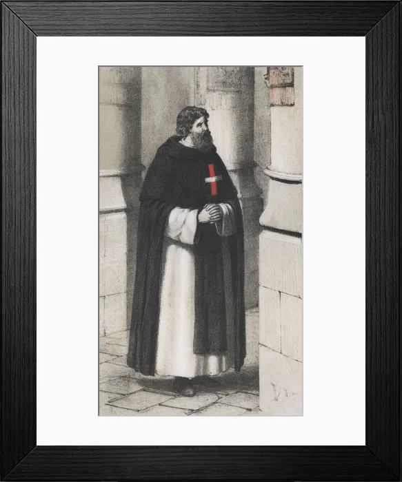 Framed Print : Christian Monk Framed Print : Christian Monk