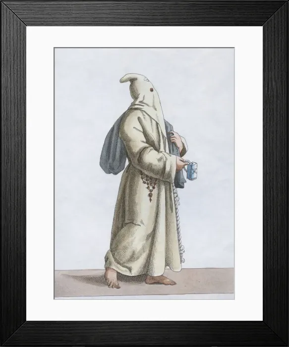 Framed Print : Hooded Monk Framed Print : Hooded Monk