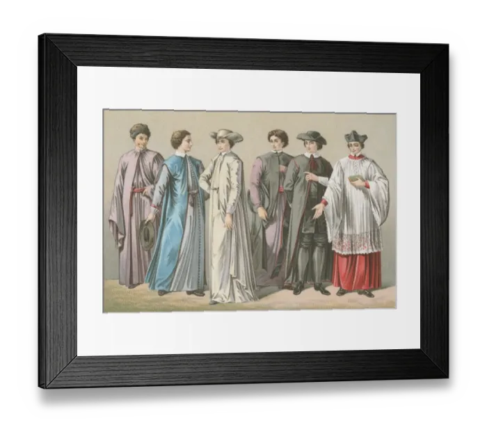 Framed Print : Italian Clergymen Framed Print : Italian Clergymen