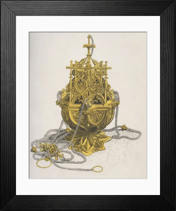 Framed Print : Gold Censer Framed Print : Gold Censer