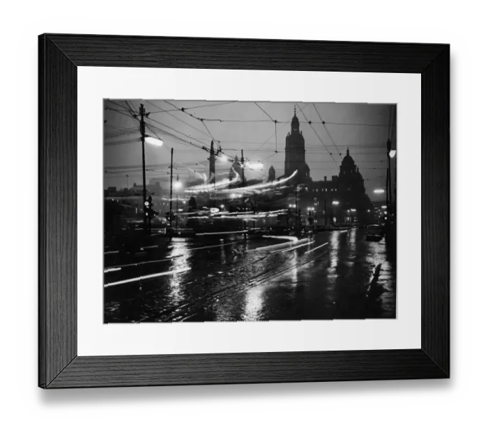 Framed Print : Glasgow Night Framed Print : Glasgow Night