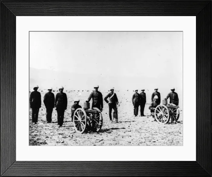 Framed Print : Gatling Guns
