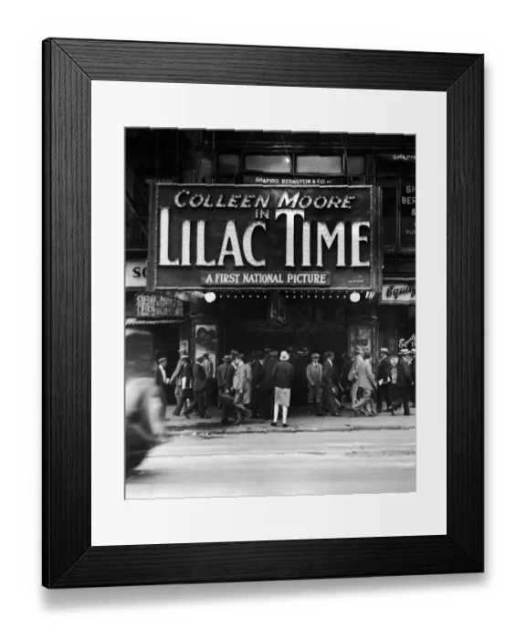 Framed Print : Movie Theater Marquee Framed Print : Movie Theater Marquee