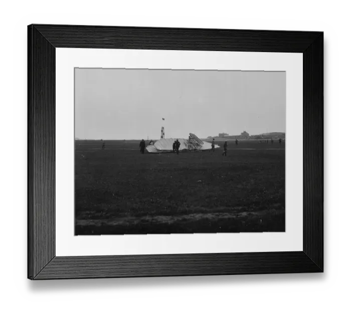 Framed Print : Wright Crash Framed Print : Wright Crash