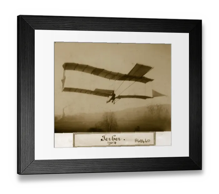 Framed Print : Early Ferber Glider Framed Print : Early Ferber Glider