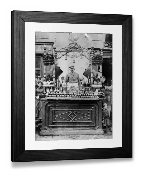 Framed Print : Ice-Cream Selling