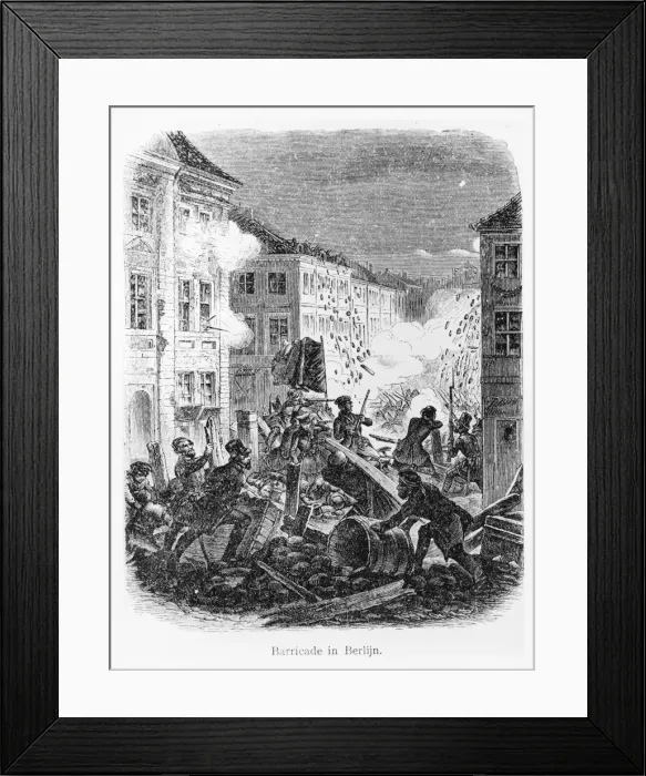 Framed Print : Berlin Barricade Framed Print : Berlin Barricade
