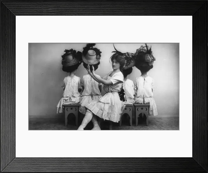 Framed Print : Matinee Hats