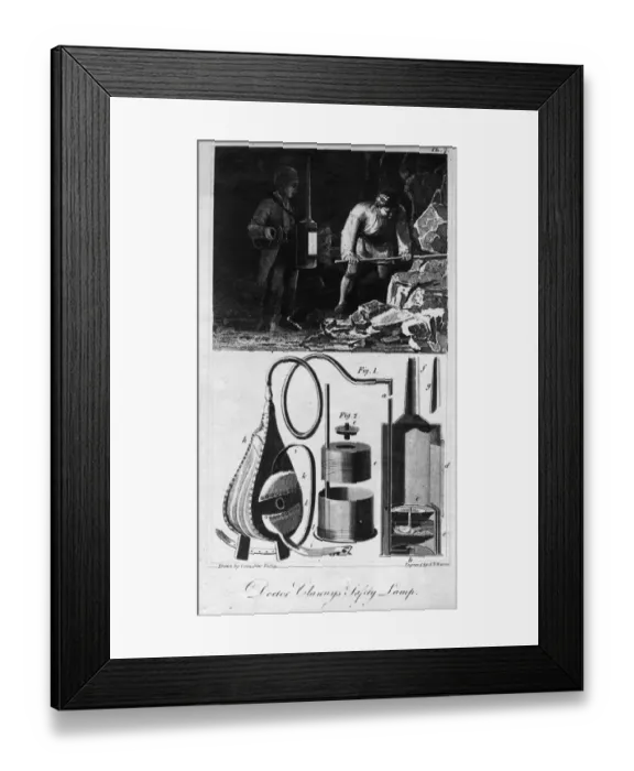 Framed Print : Mine Safety Lamp Framed Print : Mine Safety Lamp