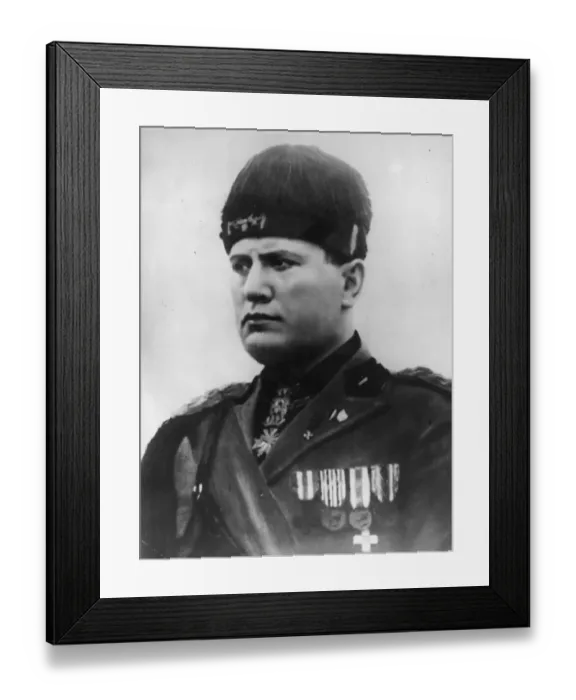 Framed Print : Italian Prime Minister Benito Mussolini Framed Print : Italian Prime Minister Benito Mussolini