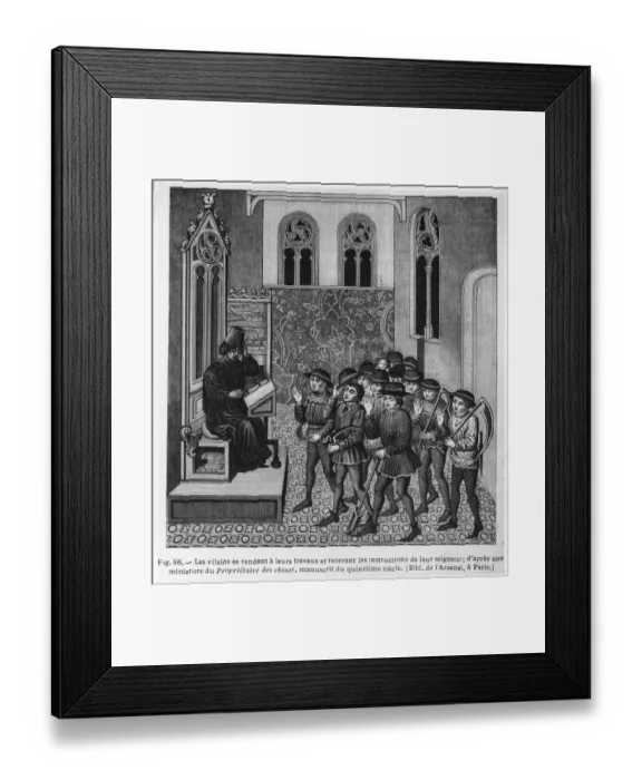 Framed Print : Instructing Serfs Framed Print : Instructing Serfs