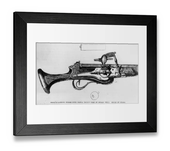 Framed Print : Wheel Lock Pistol Framed Print : Wheel Lock Pistol