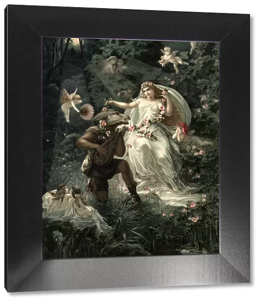 Dreams. A German print illustrating a scene from Shakespeares A Midsummer