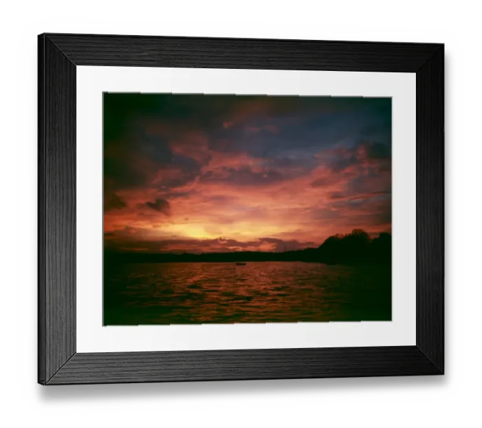 Framed Print : Lake Sunset
