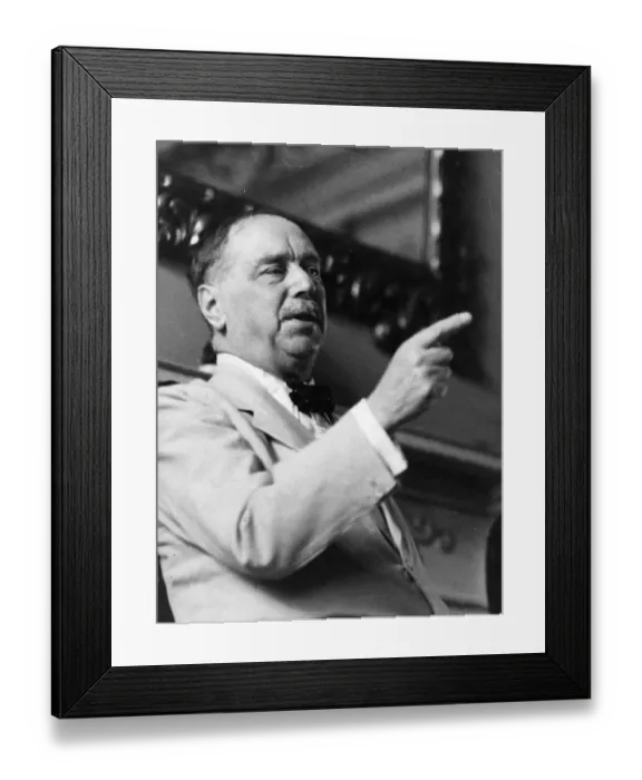 Framed Print : H G Wells Lecture Framed Print : H G Wells Lecture