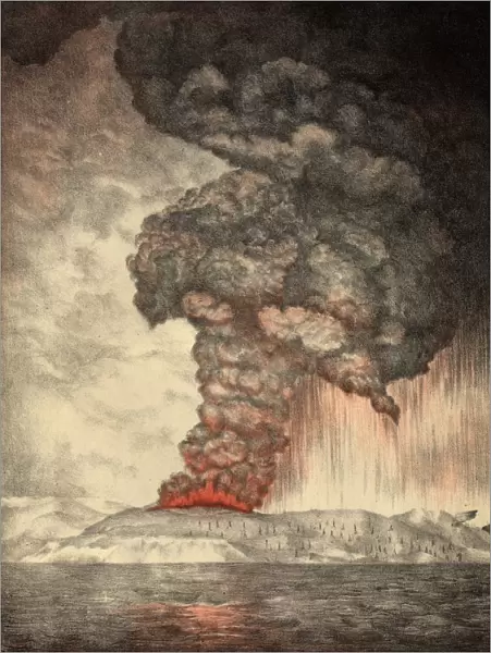 Krakatoa Erupts