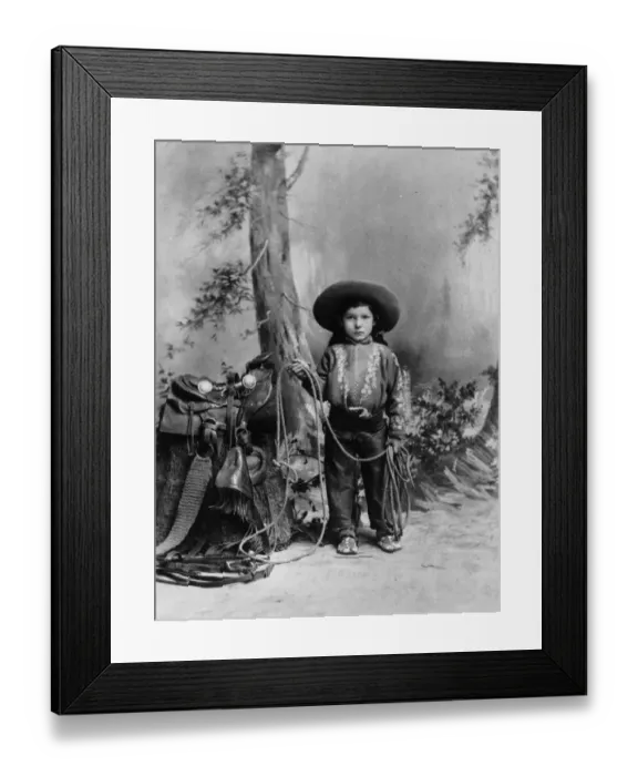 Framed Print : A Young Cowboy Framed Print : A Young Cowboy