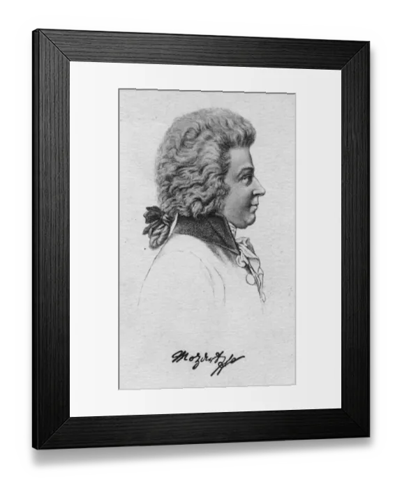 Framed Print : Wolfgang Mozart Framed Print : Wolfgang Mozart