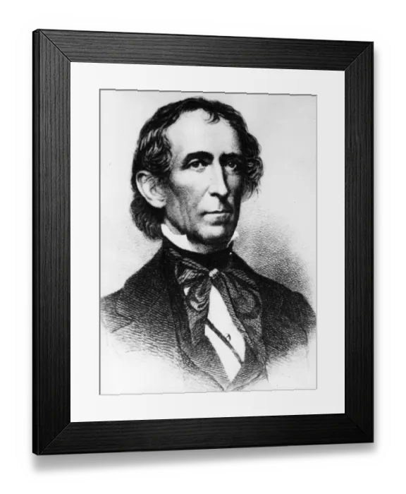 Framed Print : John Tyler