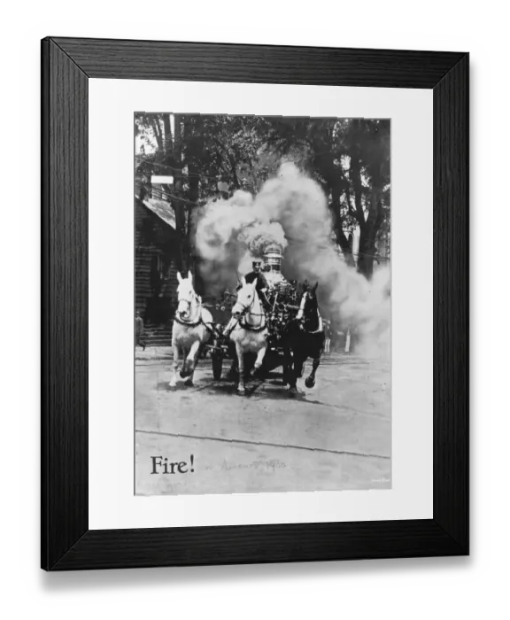 Framed Print : Steam Fire Engine Framed Print : Steam Fire Engine
