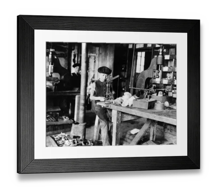Framed Print : Factory Boy Framed Print : Factory Boy
