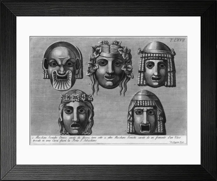 Framed Print : Tuscan Masks Framed Print : Tuscan Masks