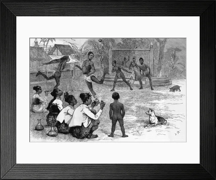 Framed Print : Village Football Framed Print : Village Football